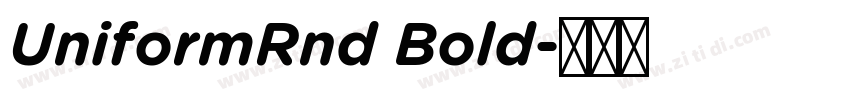 UniformRnd Bold字体转换